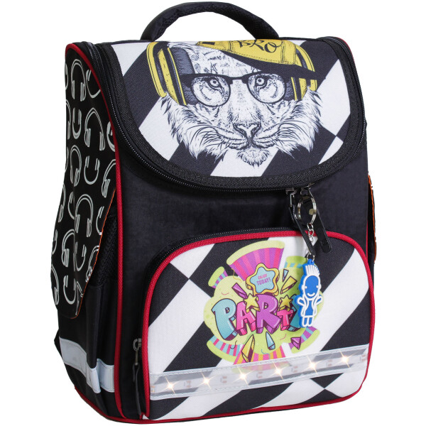 

Рюкзак школьный каркасный с фонариками Успех 12 л. Bagland 34 x 25 x 14 см Черный
