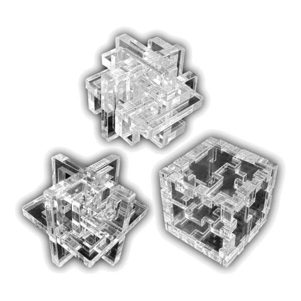 

Набор акриловых 3D-головоломок Крутиголовка Прозрачный (krut_0534)