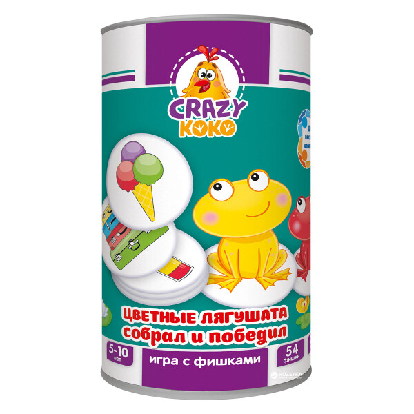 

Настольная игра Vladi Toys Цветные лягушата VT8020-02 рус (50710)