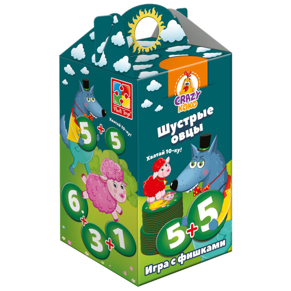 

Настольная игра Vladi Toys Шустрые овцы. Хватай 10-ку! VT8033-01 рус (50708)