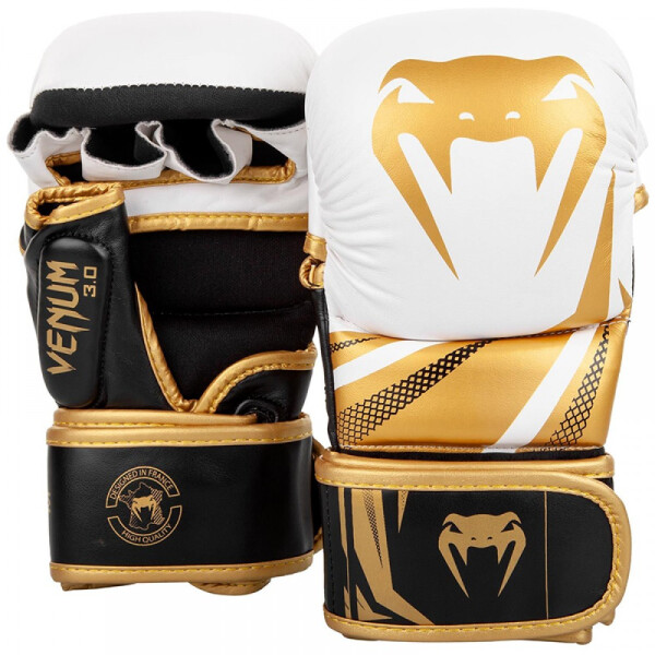 

Перчатки MMA Sparring Venum Challenger 3.0 (M) Белые с черным и золотым
