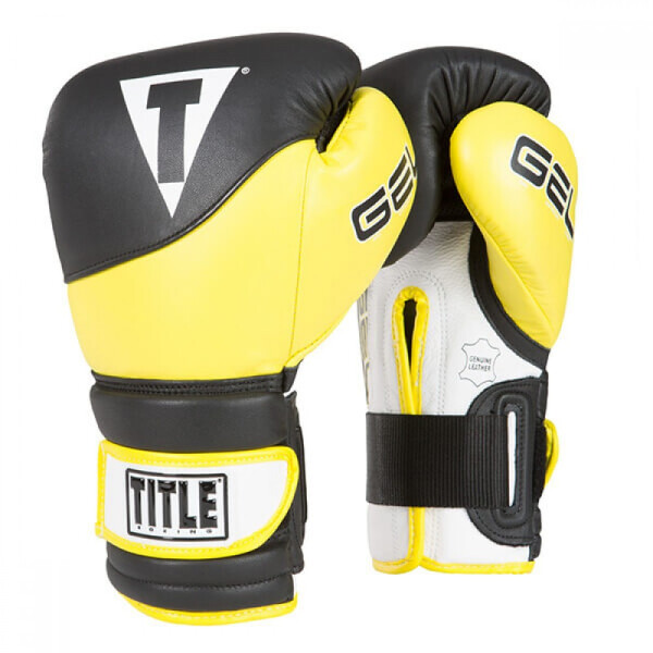 

Боксерские перчатки TITLE GEL Suspense W2T Training (12oz) Желтые с черным