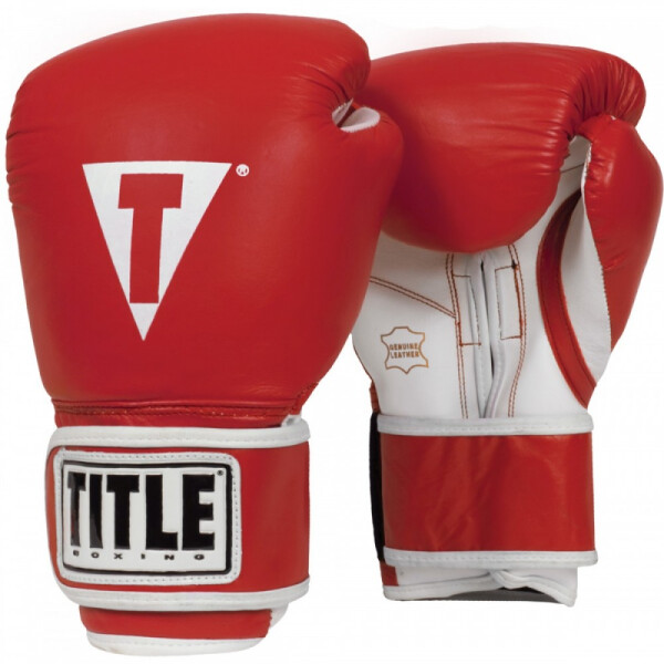 

Боксерские перчатки TITLE Pro Style Leather Training (12oz) Красные