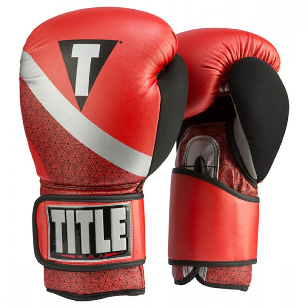 

Боксерские перчатки TITLE MMA Menace Metallic Stand-UP Training (16oz) Красные