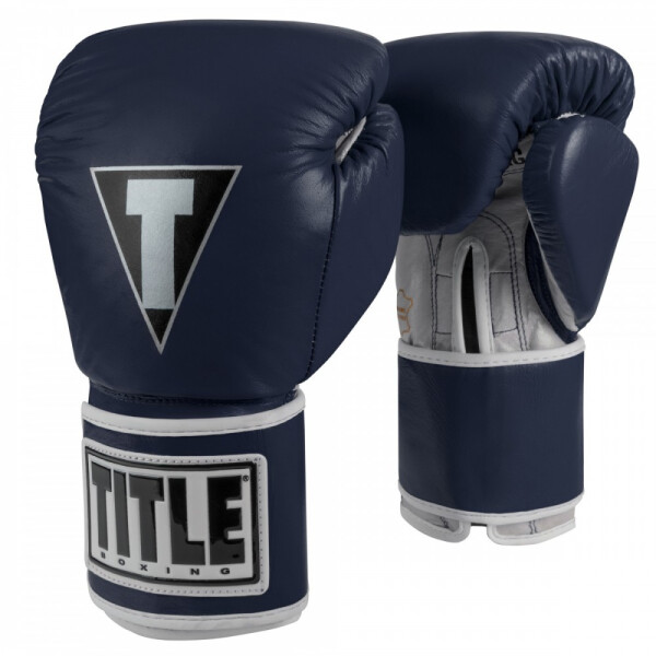 

Боксерские перчатки TITLE Boxing Limited PRO STYLE Leather Training (12oz) Темно-синие