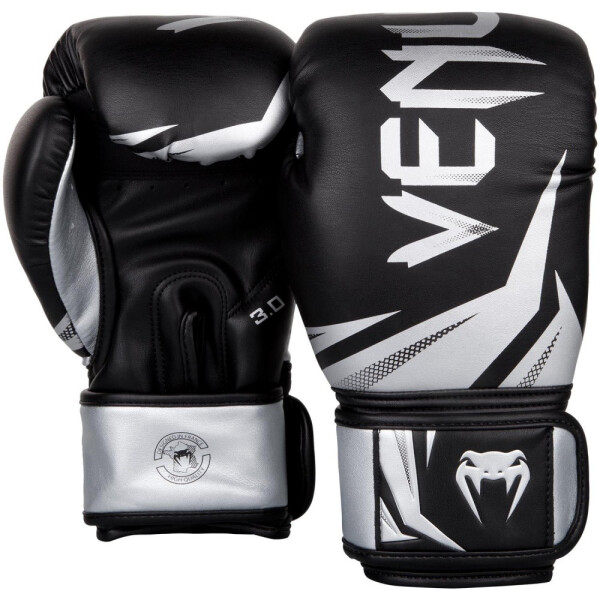

Боксерские перчатки Venum Original Challenger 3.0 (16oz) Черные с серебристым
