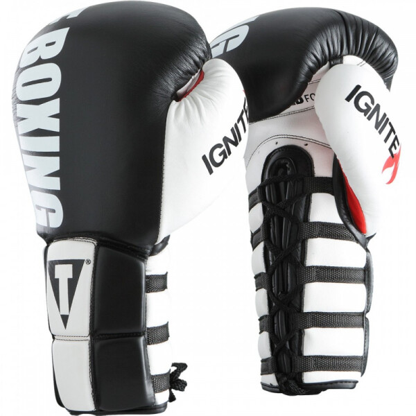 

Боксерские перчатки TITLE Infused Foam Ignite Power Lace Training (18oz) Черные