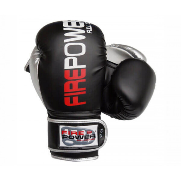

Боксерские перчатки FirePower FPBGA9 (10oz) Черные с серебряным