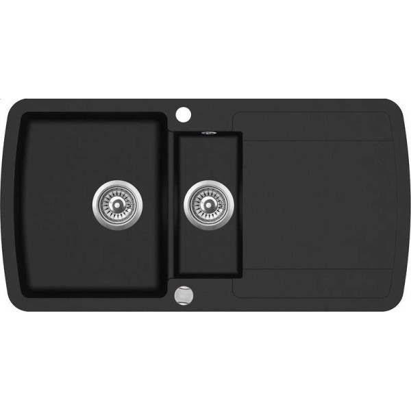 

Кухонная мойка AquaSanita Lira SQL151-601 Black metallic (SQL151AW)