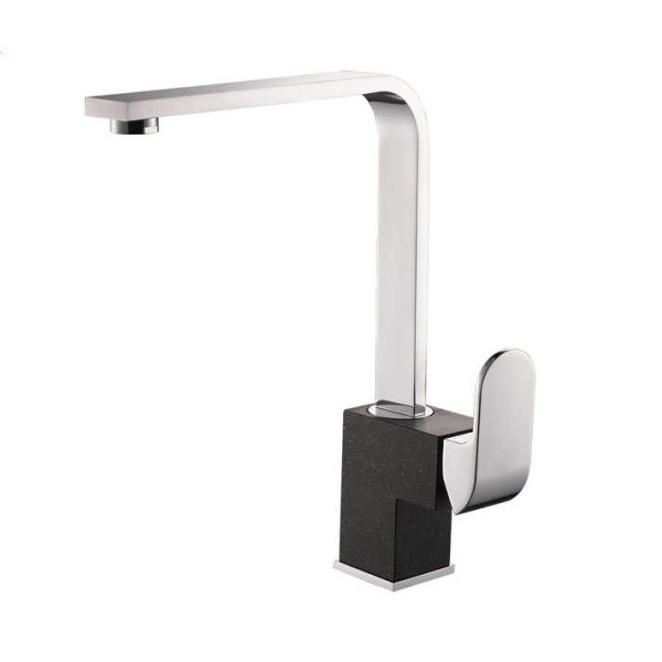 

Смеситель кухонный Aquasanita Signa 2083-601 комби хром+black metallic