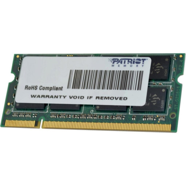 

Оперативная память PATRIOT DDR3 1333 4GB 1.5V SO-DIMM (PSD34G13332S)