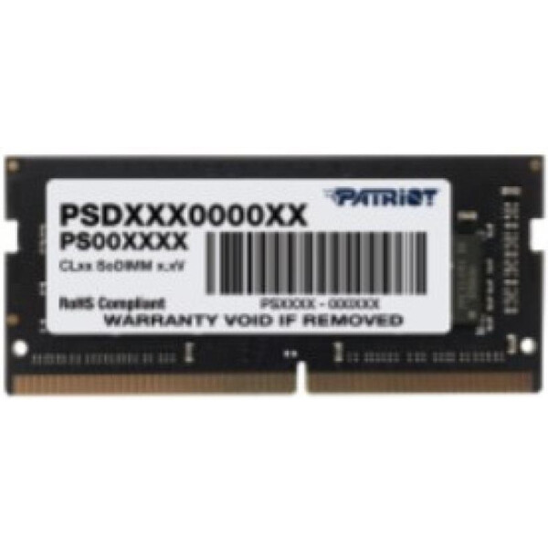 

Оперативная память PATRIOT DDR4 2666 4GB SO-DIMM (PSD44G266681S)