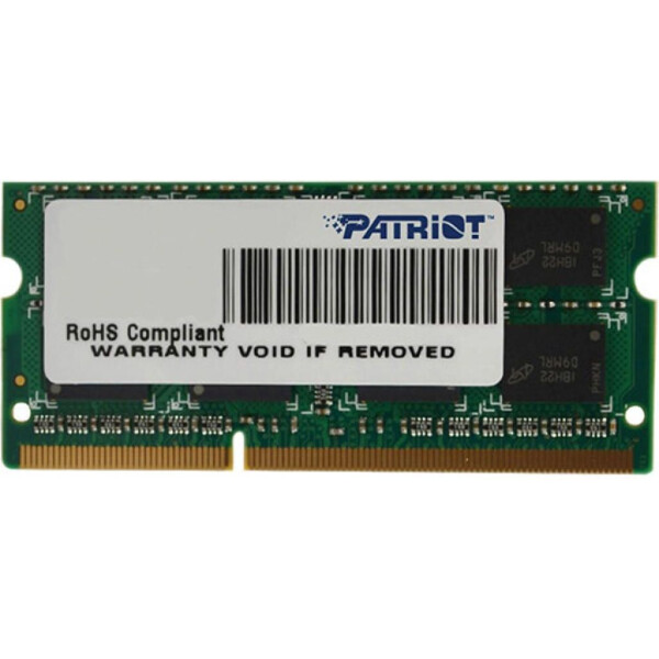 

Оперативная память PATRIOT DDR3 1600 4GB 1.5V SO-DIMM (PSD34G16002S)