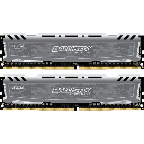 

DDR4 16GB (2x8GB) 3200 MHz Ballistix Sport MICRON (BLS2K8G4D32AESBK)