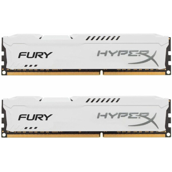 

DDR3 16Gb (2x8GB) 1600 MHz HyperX Fury White Kingston (HX316C10FWK2/16)