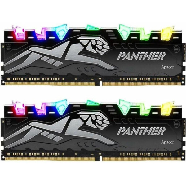 

DDR4 16GB (2x8GB) 2666 MHz Panther Rage RGB Silver Apacer (EK.16GAV.GQNK2)