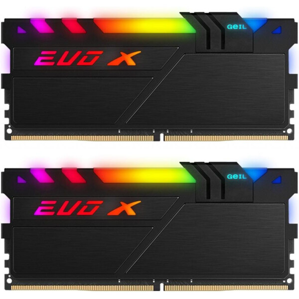 

DDR4 16GB (2x8GB) 3200 MHz Evo X Hybrid Independent Light GEIL (GEXSB416GB3200C16ADC)