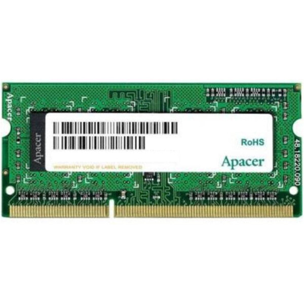 

SoDIMM DDR3 4GB 1333 MHz Apacer (AS04GFA33C9QBGC)