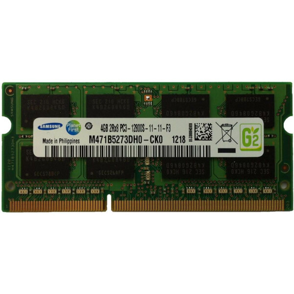 

SO-DIMM 4GB/1600 DDR3 1.35V Samsung (M471B5273CH0-YK0) "Refubrished"