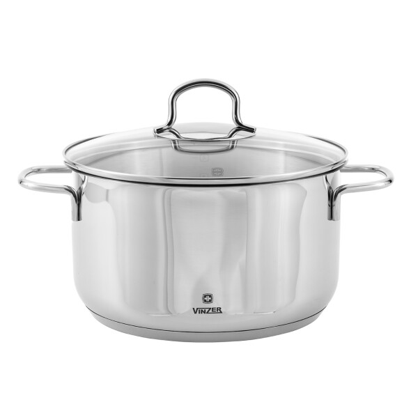 

Кастрюля с крышкой VINZER Techno d 18 см 2.4 л [89081]
