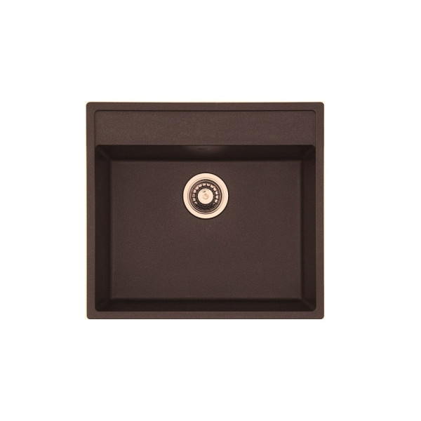 

Кухонная мойка Fabiano Quadro 56x51 Espresso