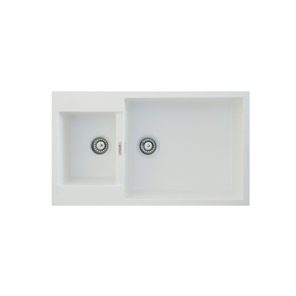 

Кухонная мойка Fabiano Quadro 86x50x15 Alpine White