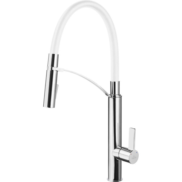 

Смеситель DEANTE GERBERA для мойки хром/белый BGB W720