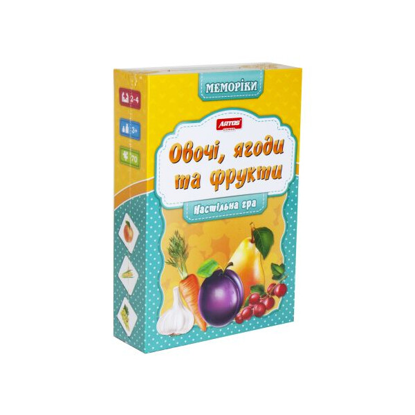 

Игра Artos games Меморики Овощи фрукты и ягоды (TOY-18355)