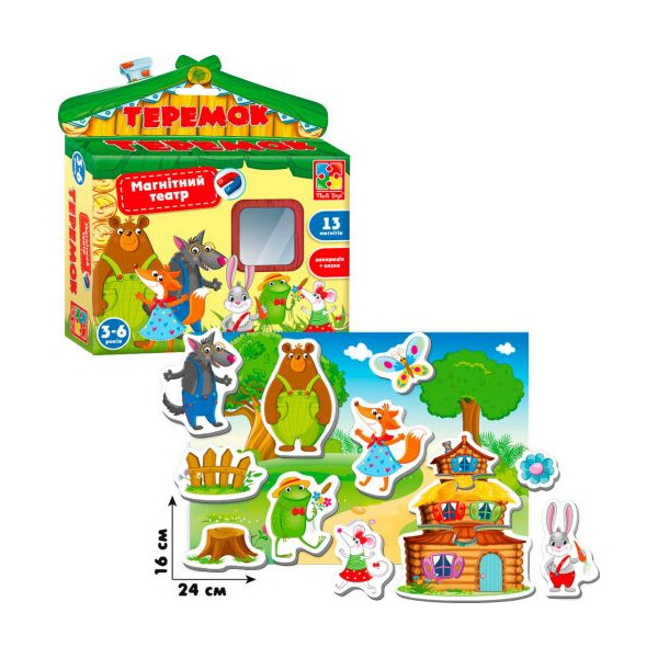 

Игра настольная Vladi Toys Магнитный театр Теремок (TOY-55987)