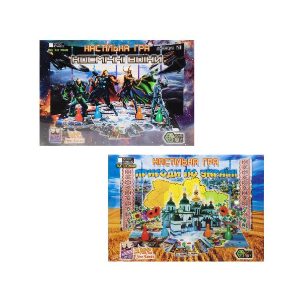 

Настольная игра 2 в 1 ROYAL TOY Мстители/Приключения по Украине (TOY-58647)