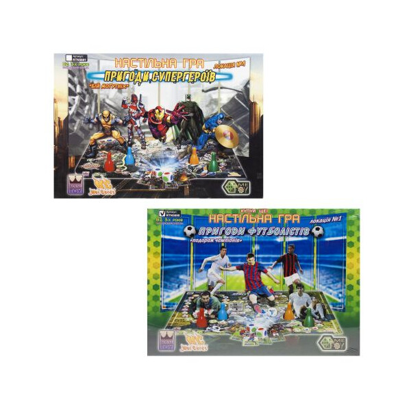 

Настольная игра 2 в 1 ROYAL TOY Супергерои/Футболисты (TOY-58637)