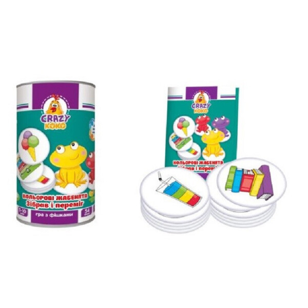 

Настольная игра Цветные лягушата (рус) Vladi Toys VT8020-02 (tsi_50710)