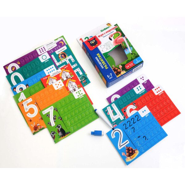 

Настольная игра с маркером Vladi-Toys Пиши и вытирай Цифры (рус) (VT5010-04)