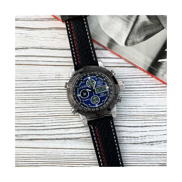 

Наручные часы AMST 3022 Black-Silver-Blue