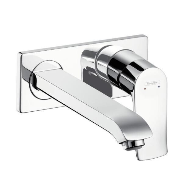 

Смеситель настенный для раковины Hansgrohe Metris, вынос 237 мм
