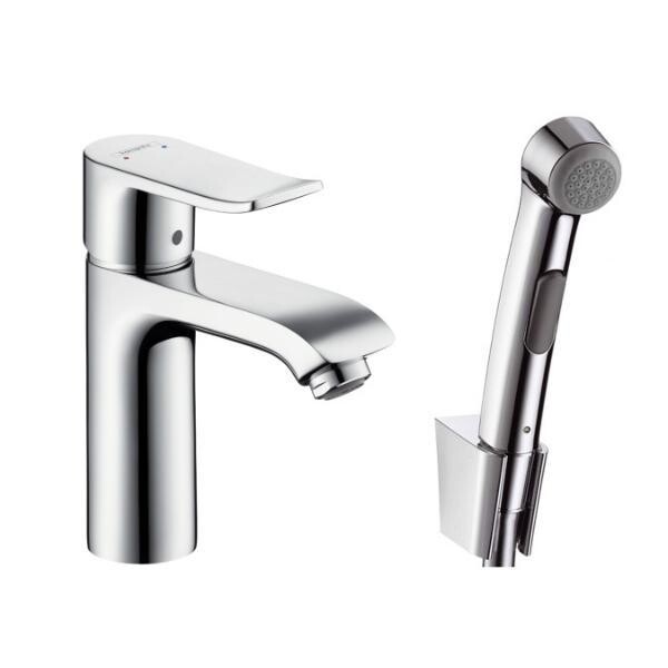 

Смеситель для раковины Hansgrohe Metris с гигиеническим душем