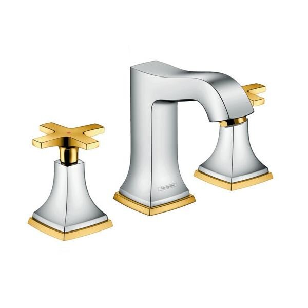 

Смеситель для раковины Hansgrohe Metropol Classic 110 хром-золото