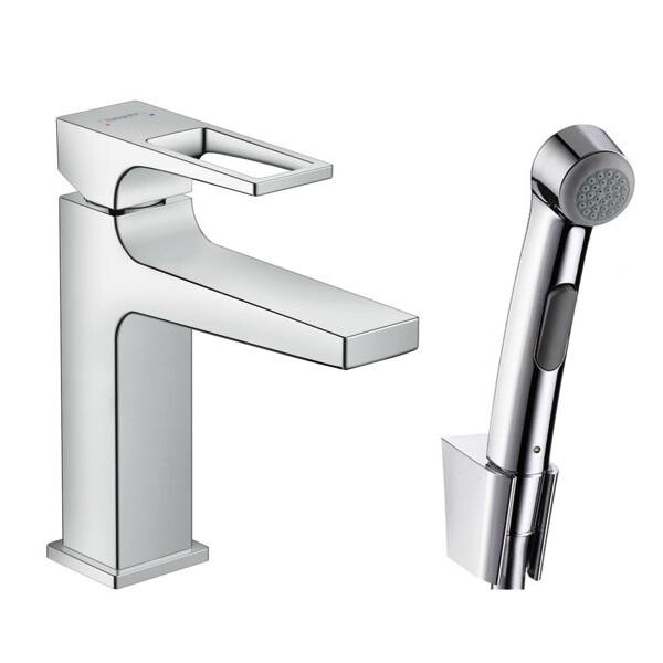 

Смеситель для биде Hansgrohe Metropol 100 с гигиеническим душем