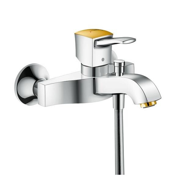 

Смеситель настенный для ванны и душа Hansgrohe Metropol Classic хром-золото