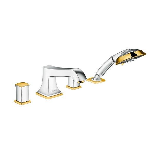

Смеситель для ванны и душа Hansgrohe Metropol Classic хром-золото