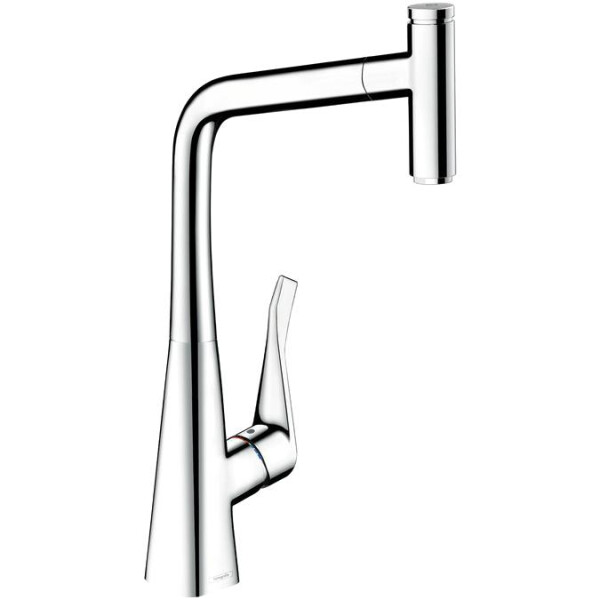

Смеситель для кухни HANSGROHE Metris Select 320, однорычажный, с выдвижным изливом