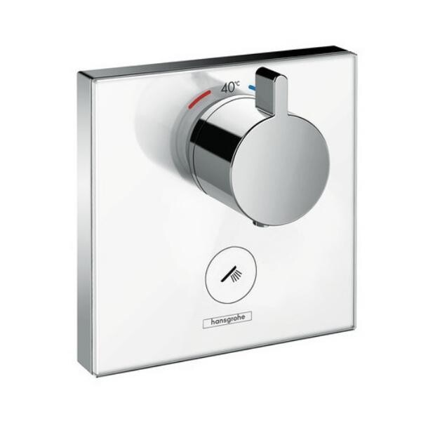 

Смеситель-термостат Hansgrohe ShowerSelect белый-хром