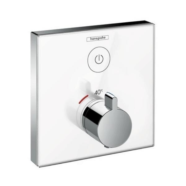 

Смеситель-термостат для душа Hansgrohe ShowerSelect белый-хром