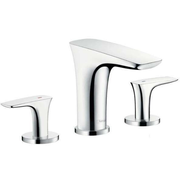 

Смеситель для раковины Hansgrohe PuraVida 100 хром, на 3 отверстия