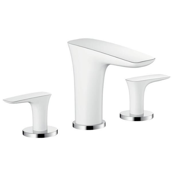 

Смеситель для раковины Hansgrohe PuraVida 100 белый, на 3 отверстия