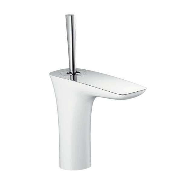 

Смеситель для раковины Hansgrohe PuraVida 110 белый, донный клапан