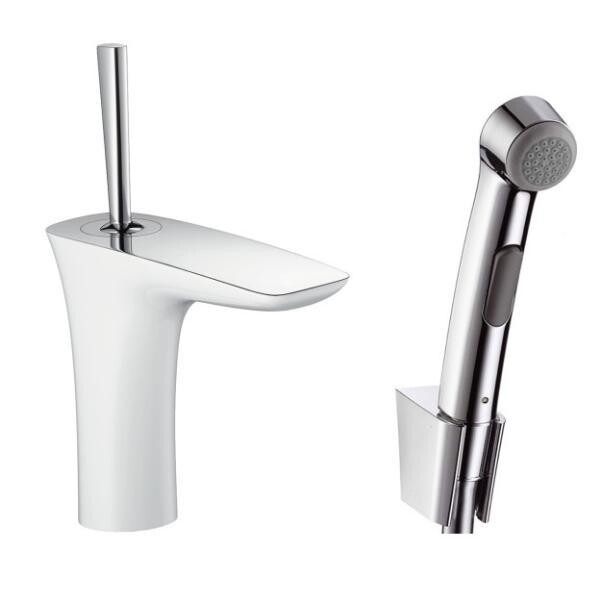 

Смеситель для раковины Hansgrohe PuraVida 110 с гигиеническим душем