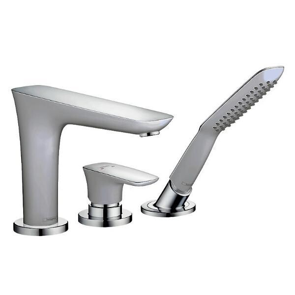 

Смеситель для ванны и душа Hansgrohe PuraVida хром, на 3 отверстия