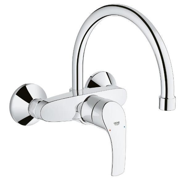 

Смеситель настенный для кухни Grohe Eurosmart