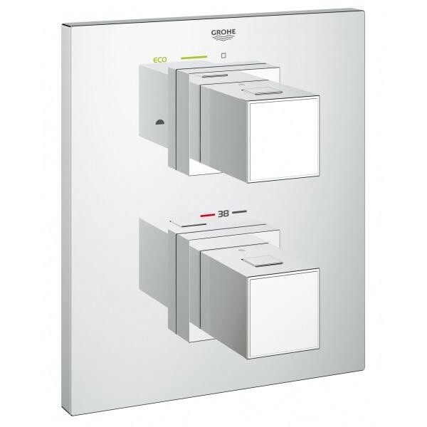 

Смеситель-термостат для ванны и душа GROHE Grohtherm Cube